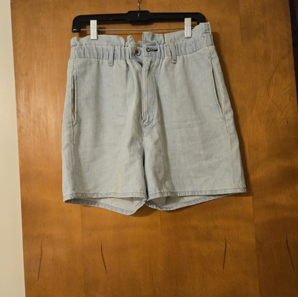 Rag & Bone Light Indigo Linen Jean Shorts Size 27 - Picture 2 of 5